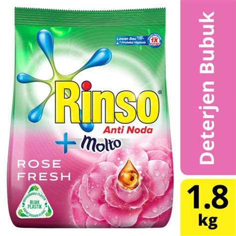 Rinso Molto Detergen Bubuk Rose Fresh Kg Detergen Anti Noda