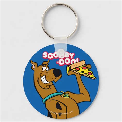 Scooby Doo With Pizza Slice Keychain Zazzle