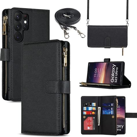 Amazon MONASAY Zipper Wallet Case Fit For Samsung Galaxy S23 Ultra