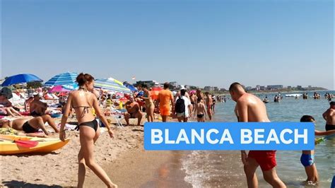 BLANCA BEACH WALK 4K Walking Tour Costinesti Constanta Romania YouTube