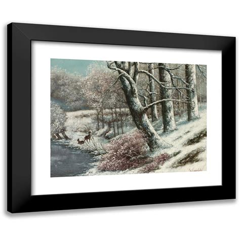 Gustave Courbet 24x19 Black Modern Framed Museum Art Print Titled The