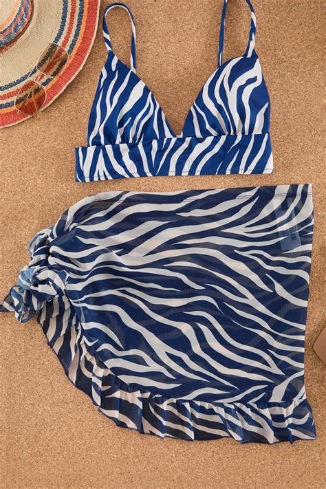 Trendyolmilla Zebra Desenli Üçgen Mix Match Bikini Üstü TBESS BU Fiyatı Yorumları