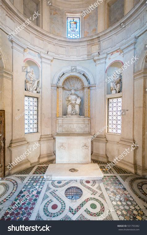 Interior View Bramantes Tempietto Rome January Stock Photo