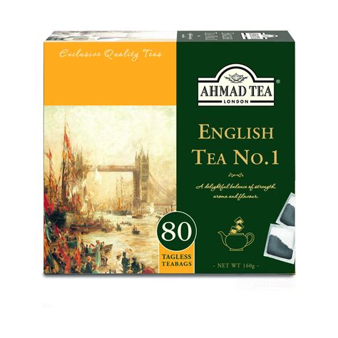 Ahmad Tea English Tea No 1 Herbata Czarna 80 Torebek Bez Zawieszki