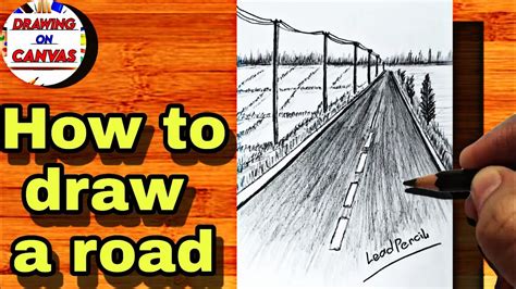 How To Draw A Road In One Point Perspective Easy Drawing Drawing