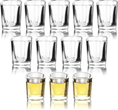 Tebery 30 Pack Round Shot Glasses Bulk Sets With Heavy Base 2 Ounces Tequila Cups