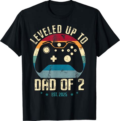 Hot Trending T Shirt With I Leveled Up To Dad Of New Gamer Daddy Soon To Be Dad Walmart