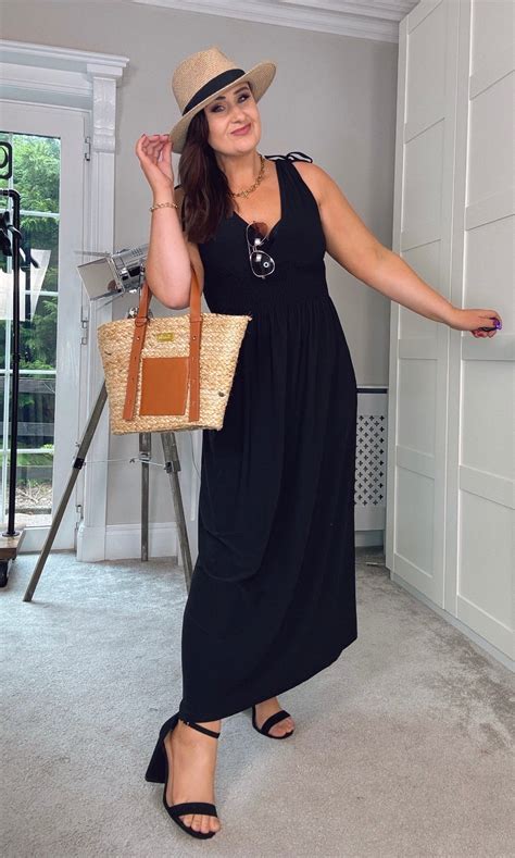 Black Sun Dress With Smock Stitch Waist Gails Rails