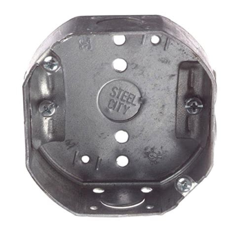 Shop Steel City 15 8 Cu In 1 Gang Metal Ceiling Electrical Box At