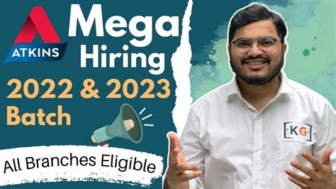 Atkins Mega Hiring 2023 And 2022 Batch All Branches Eligible Off Campus Drive For 2023 Batch