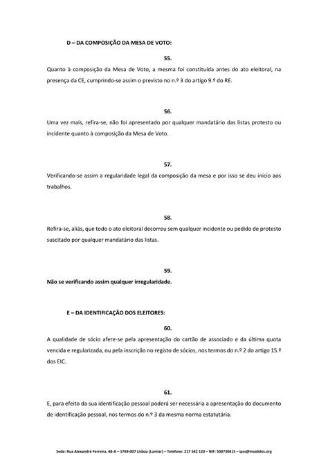 Delibera O Da Mesa Da Assembleia Geral Acerca Dos Recursos