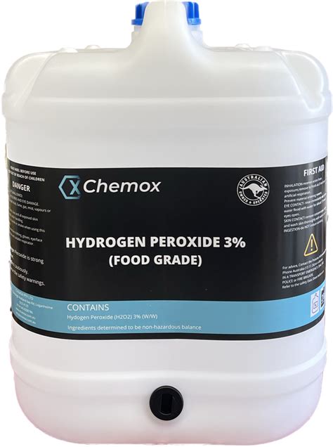 Chemox 3 H2o2 Food Grade Hydrogen Peroxide 20l