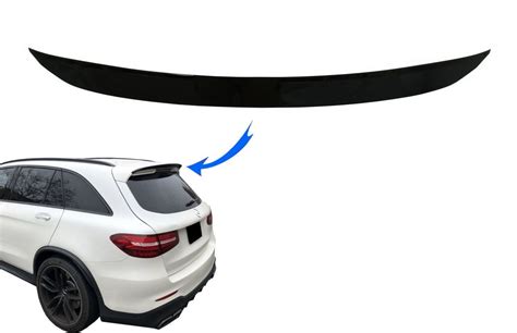 Rear Roof Spoiler Add On For Mercedes Glc X253 Suv 2015 Up Piano Black In Spoilers Buy Best