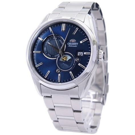 Orient Contemporary Sun Moon Blue Dial Automatic Ra Ak L B Men S