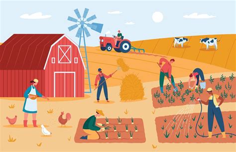 Les agriculteurs travail à cultiver récolte cultures alimentation