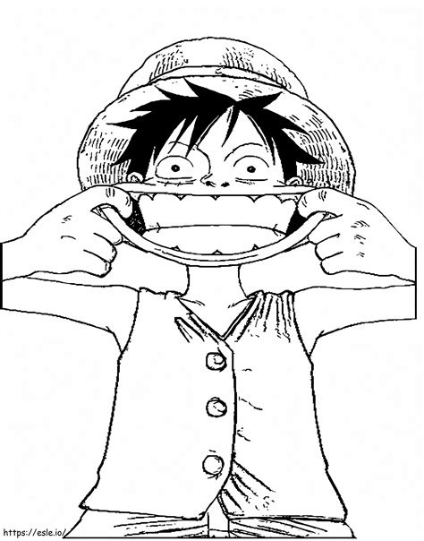 Luffy Yang Lucu Gambar Mewarnai