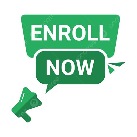 Green Enroll Now With Megaphone Enroll Now Enroll Now Vector Enroll