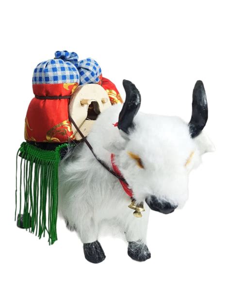 White Ladakh Yak Yak 10 Inches Home Decorations