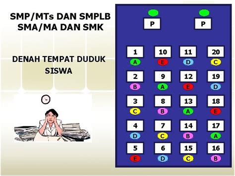 Contoh Format Denah Tempat Duduk Siswa Terbaru Tahun Pelajaran