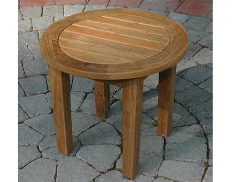 Teak Round Side Table