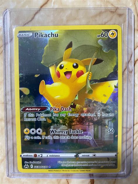 Pikachu Full Art Crown Zenith Hobbies And Toys Toys And Games On Carousell