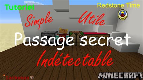 Passage Secret Avec Un Coffre Caché Tuto Redstone Minecraft Youtube