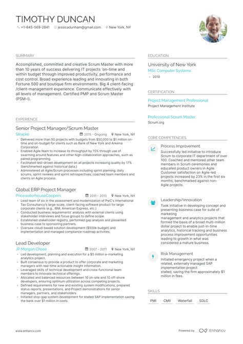 7 Scrum Master Resume Examples And Guide For 2023