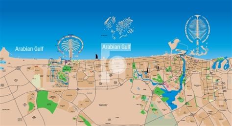 High Resolution Dubai Map Format Illustrations Fotonium