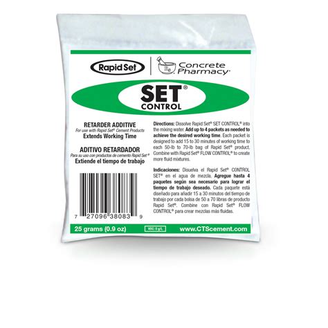Rapid Set Set Control White Cap