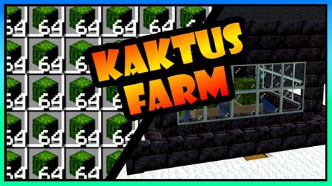 Automatische Kaktus Farm Minecraft Youtube