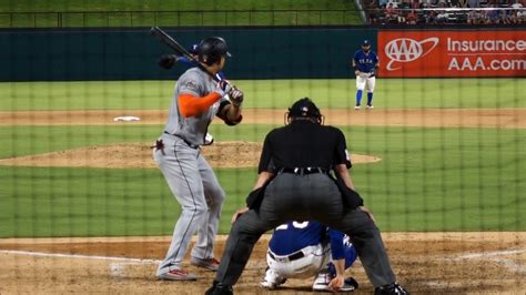 Giancarlo Stanton Miami Marlins Of Vs Texas Rangers Youtube