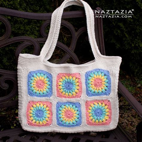 Crochet Granny Square Bag Naztazia