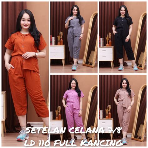 Jual Baju One Set Daily Ootd Pajamas Piyama Pakaian Tidur Celana