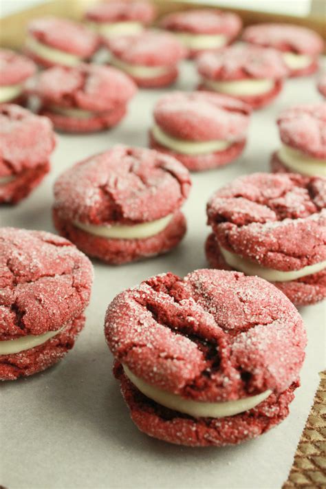 Red Velvet Sandwich Cookies Recipe Practically Homemade