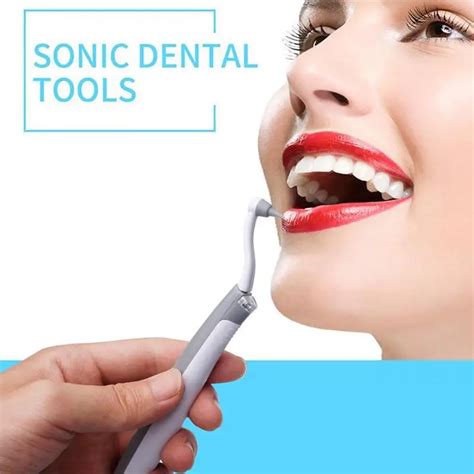 2018 Electric Sonic Pic Tooth Stain Eraser Plaque Remover Dental Cleaning Tool Kit Tooth Teeth