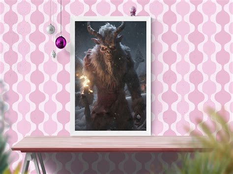 Printable Krampus Decor Gothic Christmas Krampus Monster Horror