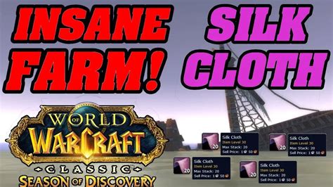 Wow Classic Sod The Best Place To Farm Silk Cloth In Phase 1