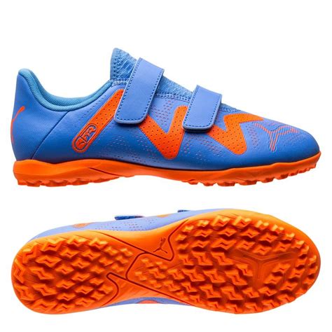 Puma Future Play Tt V Supercharge Bl Hvit Oransje Barn