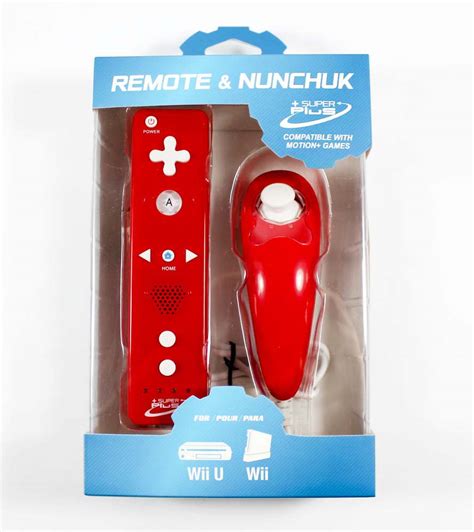 Wii Controller Bundle - Nunchuk and Remote Red