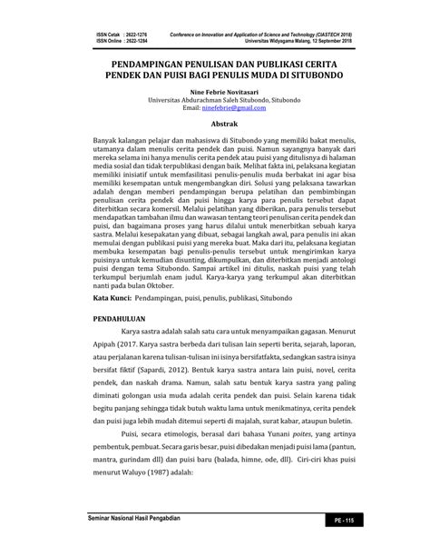Pdf Seminar Nasional Hasil Pengabdian