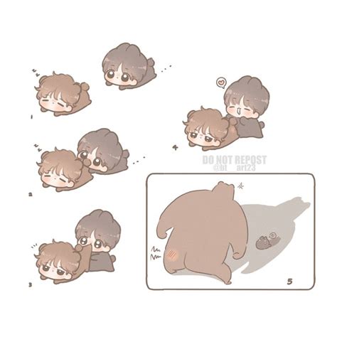 위니🐯 On Twitter Jungkook Fanart Chibi Vkook Fanart