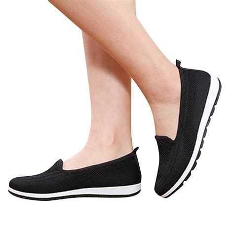 Caicj98 Running Shoes Womens Womens Running Shoes Slip On Walking Comfort Sneakers Breathable