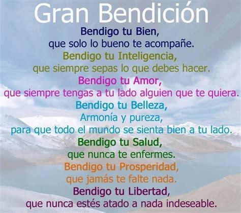 Bendici N Bendiciones Para Ti Palabras De Bendicion Dios Te Bendiga