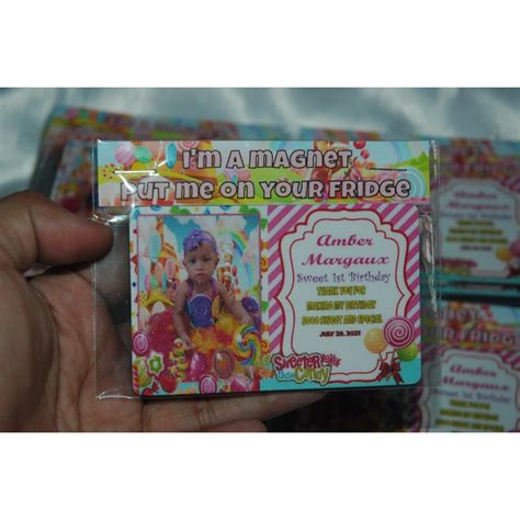 Ref Magnet Souvenir With Ninong Ninang Names Individually