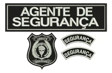 Patch Bordado Kit Agente De Seguran A C Velcro