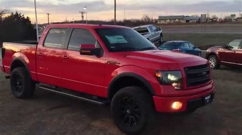 Ekf53756 2014 Ford F 150 Fx4 Red Leveled Patriotford Youtube