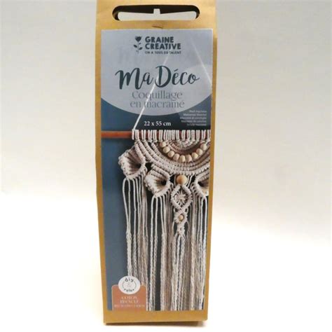 Kit Macramé Coquillage GRAINE CREATIVE