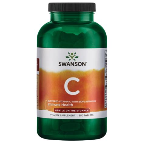 Swanson Buffered Vitamin C With Bioflavonoids 1 000 Mg 250 Tablets