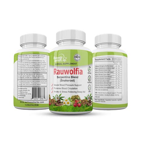 Buy Rauwolfia Serpentina Blend Snakeroot 1000mg Per Serving