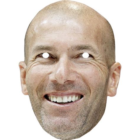 zinedine zidane celebrity card football manager mask  masks
